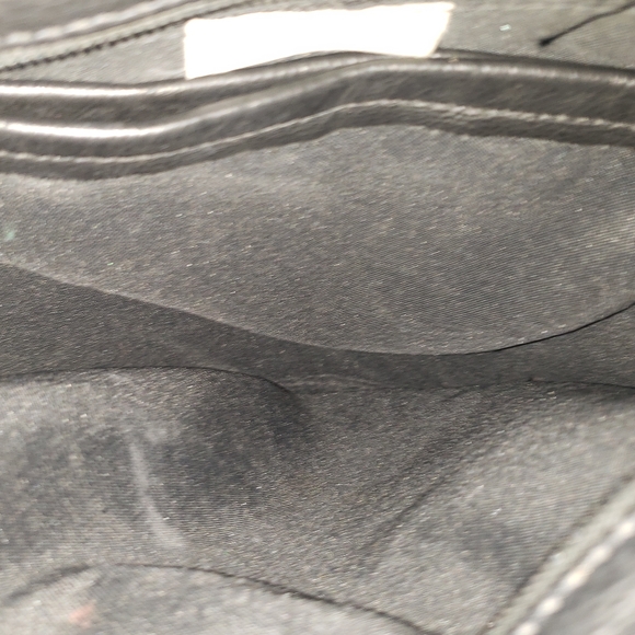 LEATHER SHOULDER BAG WITH 2 STRAPS UNBRANDED VINTAGE GOOD CONDITION. - Picture 6 of 8